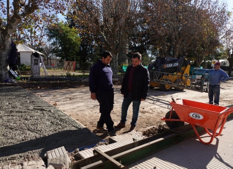 El intendente supervisó las tareas.