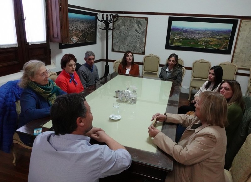 Reunión con el intendente.