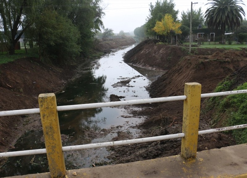 Las tareas llegaron al puente.