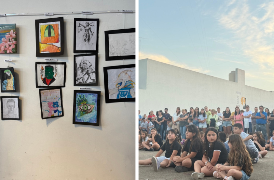 Se hizo el Cierre Anual de Dibujo y Pintura, taller dictado por la profesora Ailén Castro. 