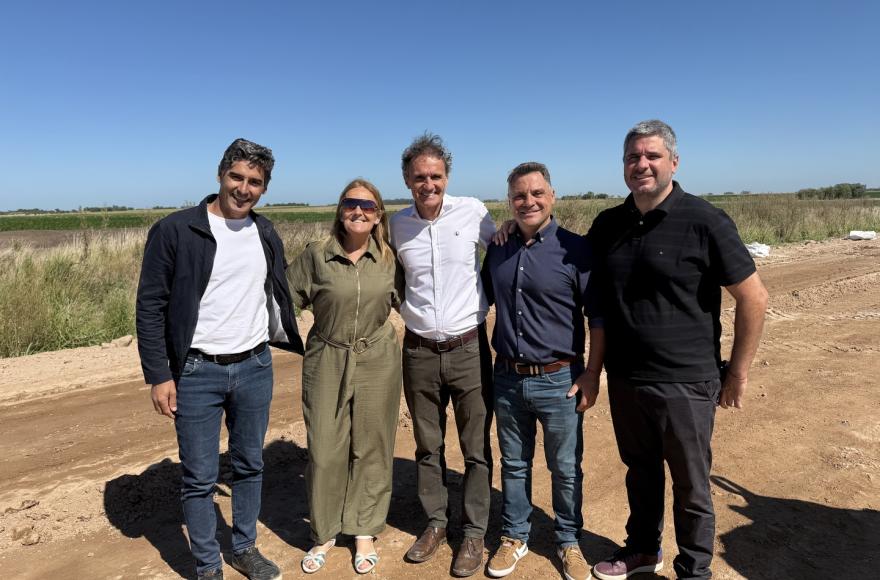 Gesualdi y la intendenta interina acompañaro a las autoridades provinciales.