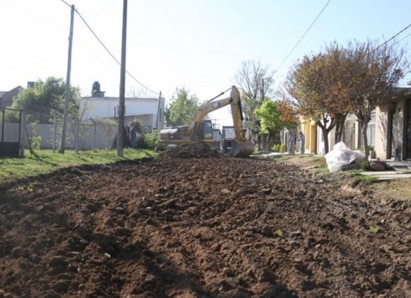 Despliegue de maquinaria.