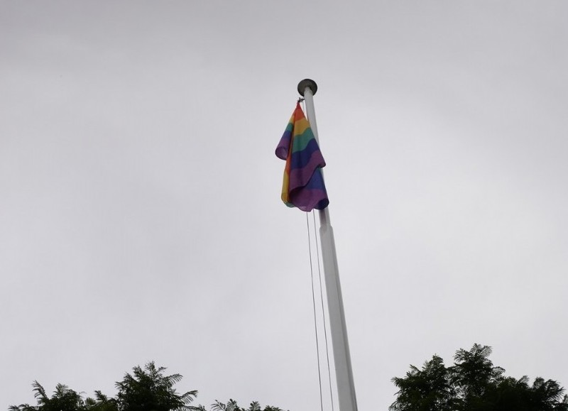 Se izó la bandera alusiva.