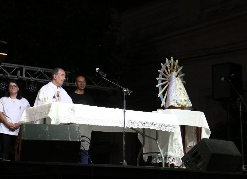 Un pasaje del oficio religioso.