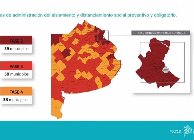 Esquema en territorio bonaerense.