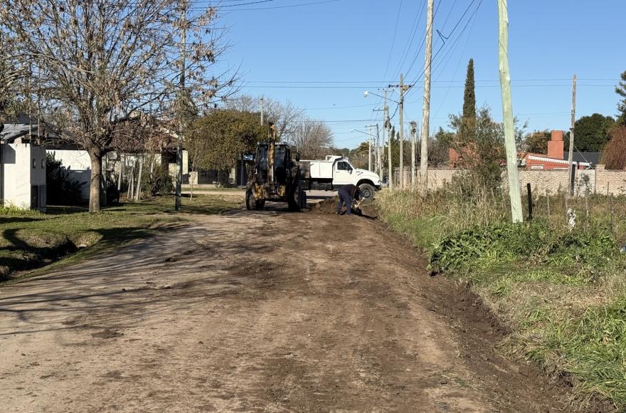Las tareas están a cargo del equipo municipal de Obras y Servicios.