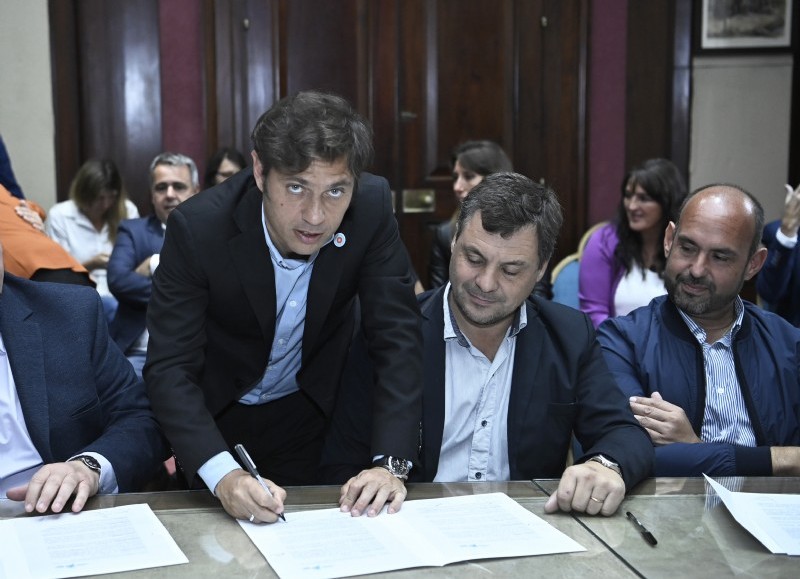 Axel Kicillof y Miguel Gesualdi.