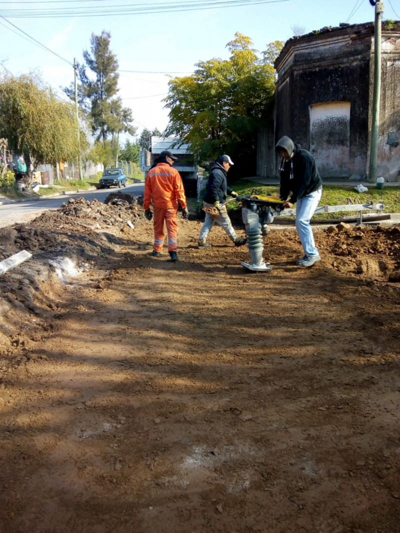 También se renovó un tramo de cordón cuneta.