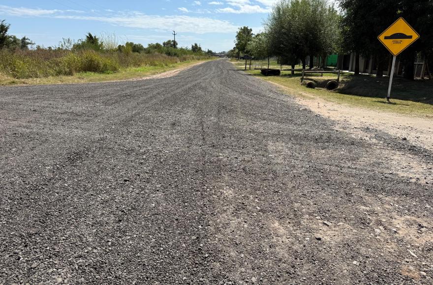 Finalizó la colocación de rap en calle Alem sur