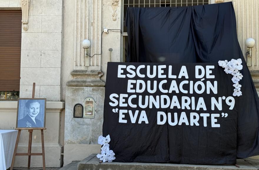Impusieron el nombre Eva Duarte a la Secundaria N° 9