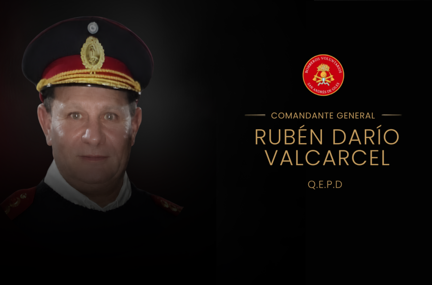 Duelo en la ciudad por el fallecimiento del comandante Rubén Darío Valcarcel
