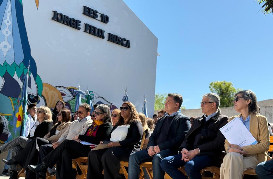 “Jorge Félix Busca”: así se llama ahora la Escuela de Educación Secundaria N° 10 de Azcuénaga.