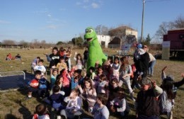 En Azcuénaga, Gesualdi tomó parte activa de "Vacaciones con Bufanda"