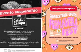 La Fiesta de la Galleta fue suspendida y Primavera Fest reprogramada para el 28