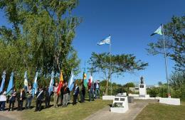 El homenaje al fundador del pueblo, Padre Vicente Piñero