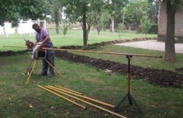 Siguen las obras de gas en la Unidad Sanitaria de Villa Lía