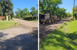 Realizaron tareas de mejoras en la calle Tito Valli