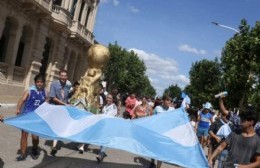 San Andrés de Giles también salió a la calle a celebrar el Mundial