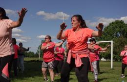 Actividad en el Parque para concientizar sobre el cáncer de mama
