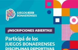 Inscripción abierta para los Juegos Bonaerenses 2025