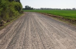 Finalizó el estabilizado de un camino rural