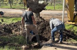 Realizan trabajos de mantenimiento y limpieza en el acceso Maciel