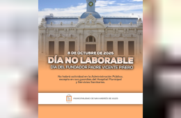 Se declaró no laborable el 8 de octubre para la Administración Pública y Banco de la Provincia
