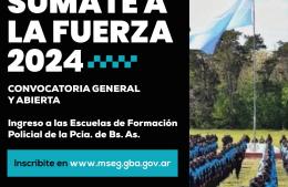 Ingreso a las Escuelas de Formación Policial de la provincia de Buenos Aires