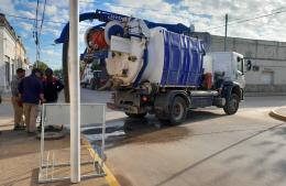 Trabajos de desobstrucción en la red cloacal