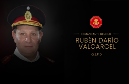 Duelo en la ciudad por el fallecimiento del comandante Rub&eacute;n Dar&iacute;o Valcarcel