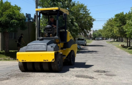 Continúan los trabajos de bacheo
