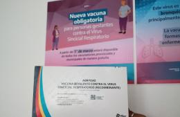 Comenzó la vacunación contra el Virus Sincicial Respiratorio